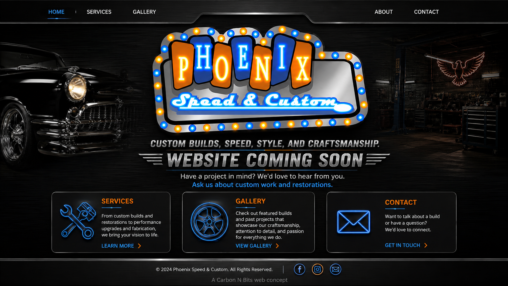 Phoenix Speed & Custom website coming soon
